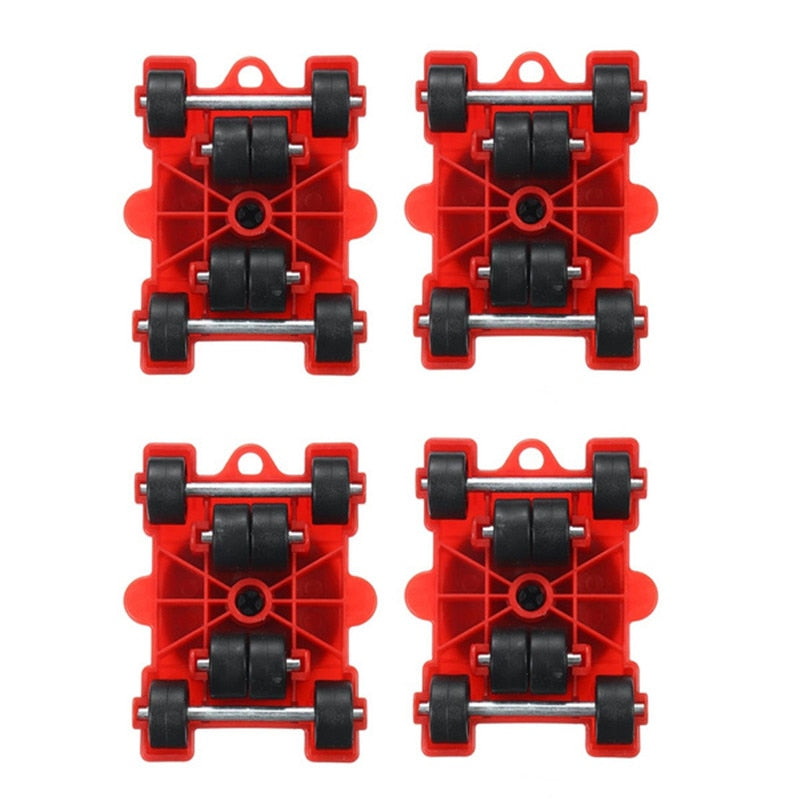 Suporte com Rodinhas para Móveis - Sofá, Armário, Cama, Geladeira, Carro
